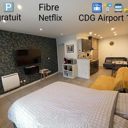 Studio Autonome Cosy A Paris Cdg Vaudherland Exterior foto